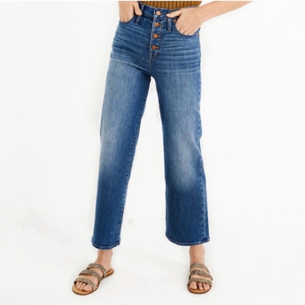 Madewell Slim Wide Leg Crop Jeans